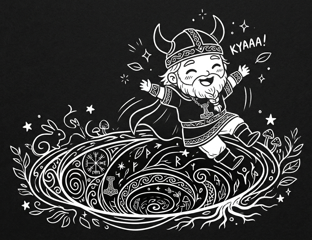 A heathen jumping down the rabbit hole
